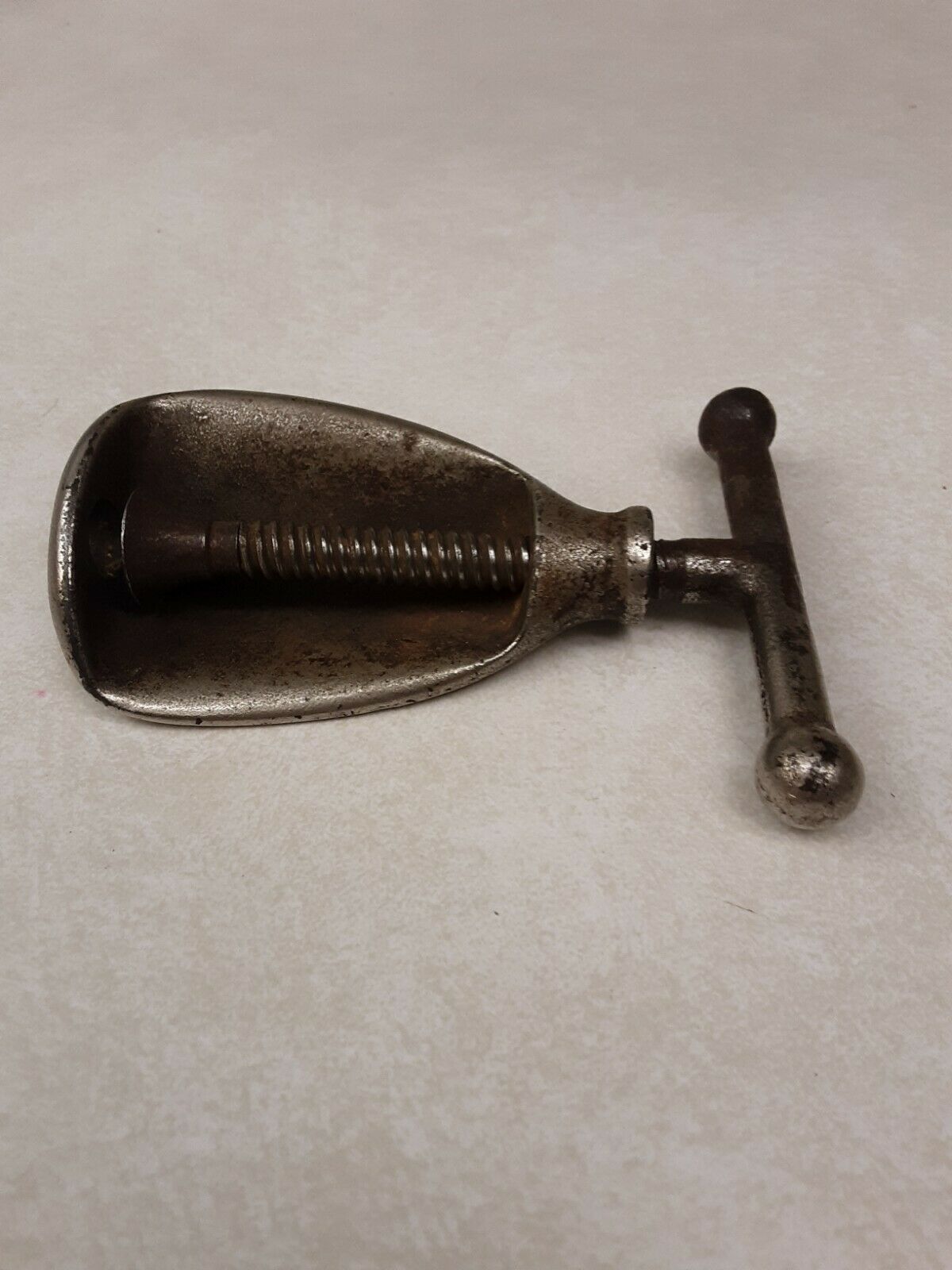 Metal Threaded Screw Press Nutcracker Vintage Unbranded